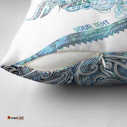 Kahui Whetu Paua shell Kowhaiwhai Taniko Personalised Pillow Cover Taniwha Maori Tribal Style LT9