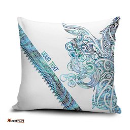 Kahui Whetu Paua shell Kowhaiwhai Taniko Personalised Pillow Cover Taniwha Maori Tribal Style LT9