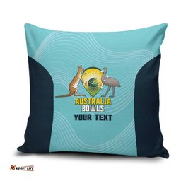 Custom Bowls Australia Pillow Cover Teal Color Curve Sporty LT14