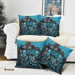 Custom Power Football Pillow Cover Aboriginal Dot Art Pattern DT05