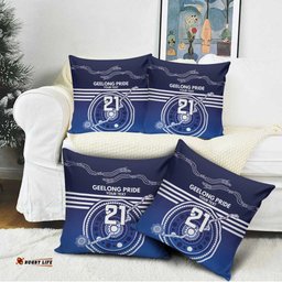 Custom Geelong Pride Pillow Cover On the Road to Glory Indigenous Aboriginal LT9
