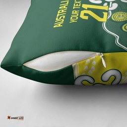 Custom Cricket Aussie Pride Pillow Cover Indigenous Inspired LT9