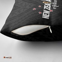 Football New Zealand Pillow Cover Aotearoa United Black Version LT01