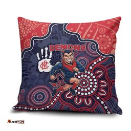 Demons Football Pillow Cover Aboriginal Dot Art Pattern DT05