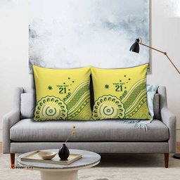 Custom Cricket Aussie Pride Pillow Cover Aboriginal Dot Art Cricket LT9