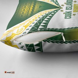 Cook Islands Rugby Pillow Cover Kuki's Aitu Champions LT7