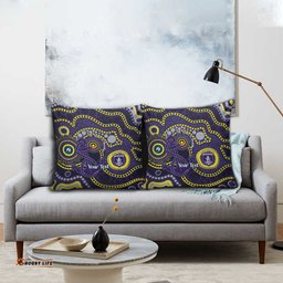Dockers NAIDOC Week 2026 Personalised Pillow Cover 50 Years of Deadly Aboriginal Art LT14