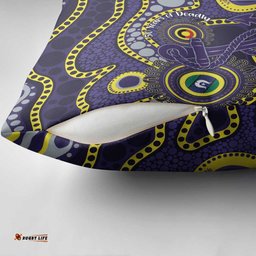 Dockers NAIDOC Week 2026 Personalised Pillow Cover 50 Years of Deadly Aboriginal Art LT14