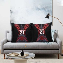 Custom New Zealand Pillow Cover Maori Kiwiana Pattern Tukutuku Motif LT9
