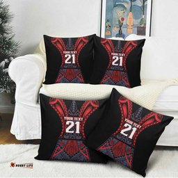 Custom New Zealand Pillow Cover Maori Kiwiana Pattern Tukutuku Motif LT9