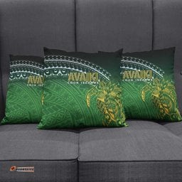 Cook Islands Rugby Kuki Avaiki Pillow Cover Tribal Turtle LT7