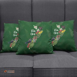 Kia Ora New Zealand Floral Pillow Cover Sage Green LT7