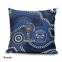 Geelong Cats NAIDOC Week 2026 Personalised Pillow Cover 50 Years of Deadly Aboriginal Art LT14