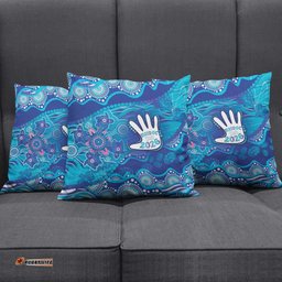 NAIDOC Week 2026 Pillow Cover Turtle Dream On The Waves DT05