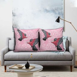 Pink Galah Aussie Aboriginal Pillow Cover Soaring High LT7