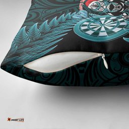 New Zealand Darts Christmas Pillow Cover Maori Fern Merry Dartsmas LT14