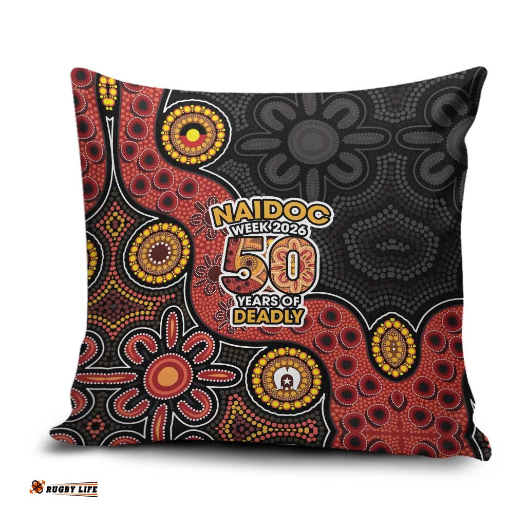 NAIDOC Week 2026 Pillow Cover 50 Years of Deadly Indigenous Pride LT18