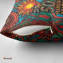 NAIDOC Week 26 Pillow Cover 50 Years of Deadly Aboriginal Motif LT03