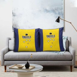 Western Australia Lawn Bowls Pillow Cover Aussie Minimalist Style LT9