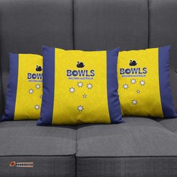 Western Australia Lawn Bowls Pillow Cover Aussie Minimalist Style LT9