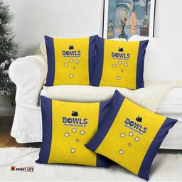 Western Australia Lawn Bowls Pillow Cover Aussie Minimalist Style LT9