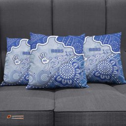 Roos Football Pillow Cover Aboriginal Dot Art Pattern DT05