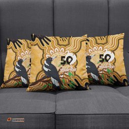 Personalised Australia Magpie NAIDOC Week 2026 Pillow Cover 50 Years of Deadly Aboriginal Art LT14