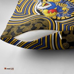 West Coast Eagles Pillow Cover Indigenous Monochrome Dot Art Mascot Style TS04