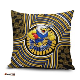 West Coast Eagles Pillow Cover Indigenous Monochrome Dot Art Mascot Style TS04