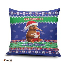 New Zealand Christmas Pillow Cover Have Yourself A Kiwi-tastic Christmas LT05