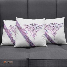 Mawhero Paua shell Kowhaiwhai Taniko Personalised Pillow Cover Manta Ray Shark-Turtle Maori Tribal Style LT9