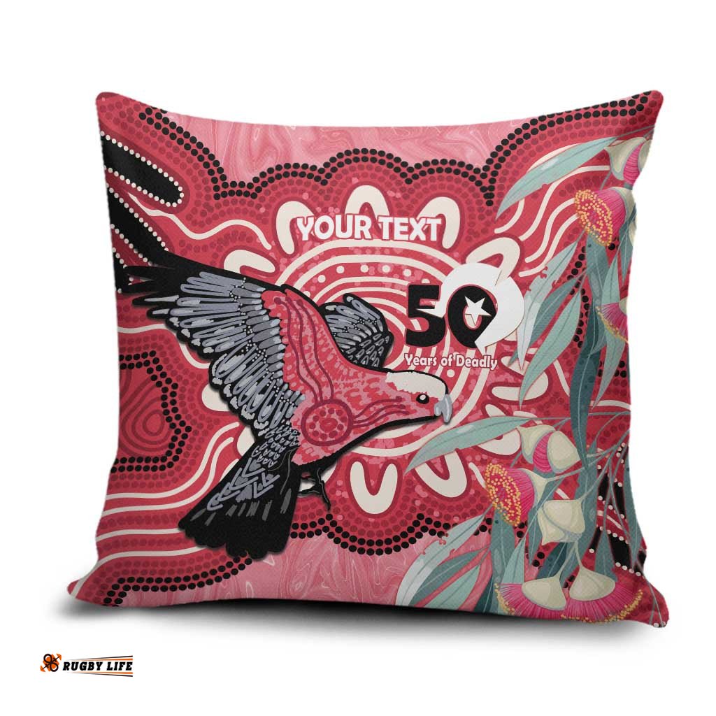 Personalised Australia Galah NAIDOC Week 2026 Pillow Cover 50 Years of Deadly Aboriginal Art LT14