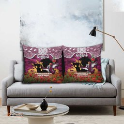 Personalised Sea Eagles Rugby ANZAC Day Pillow Cover Last Post Poppy We Will Remember Them LT14