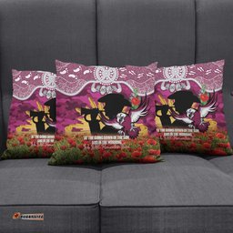 Personalised Sea Eagles Rugby ANZAC Day Pillow Cover Last Post Poppy We Will Remember Them LT14