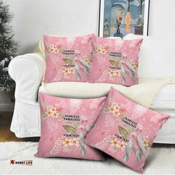 Personalised Galah Cockatoo Fighting in Pink Pillow Cover Australian Breast Cancer Spirit LT9
