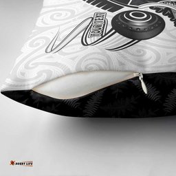 Personalised Aotearoa Lawn Bowls Pillow Cover Maori and Silver Fern Half Style LT03