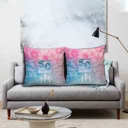 Australia NAIDOC Week 2026 50 Years Deadly Pillow Cover Celestial Glows LT7