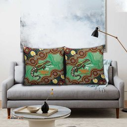 Personalised Australia Goanna NAIDOC Week 2026 Pillow Cover 50 Years of Deadly Aboriginal Art LT14