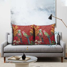 Merry Chrissie Australia King Parrots Pillow Cover Aboriginal Art LT7