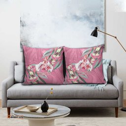 Pink Cockatoo Australia Day Pillow Cover Proud To Be An Aussie Opal Eucalyptus Blossoms LT14