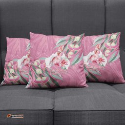 Pink Cockatoo Australia Day Pillow Cover Proud To Be An Aussie Opal Eucalyptus Blossoms LT14