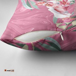 Pink Cockatoo Australia Day Pillow Cover Proud To Be An Aussie Opal Eucalyptus Blossoms LT14