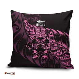 New Zealand Lawn Bowls Pillow Cover Pink Maori Warrior Tribal Silver Fern LT9