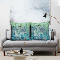 NAIDOC Week - 50 Years Deadly Torres Strait Pillow Cover Pastel Waves LT7