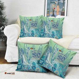 NAIDOC Week - 50 Years Deadly Torres Strait Pillow Cover Pastel Waves LT7