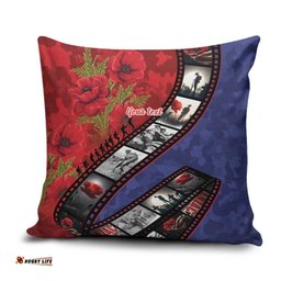 Personalised ANZAC Spirit 1915-2026 Filmstrip Tribute Pillow Cover Lest We Forget 25 April LT9