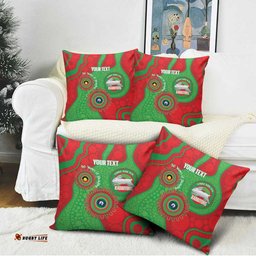 Rabbitohs NAIDOC Week 2026 Personalised Pillow Cover 50 Years of Deadly Aboriginal Art LT14