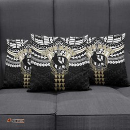 Personalized Collingwood Magpies Pillow Cover Polynesian Tribal Pattern Heritage Football TS04