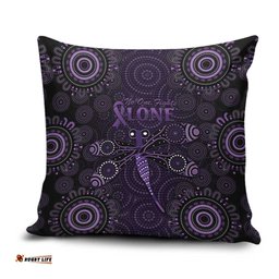 Purple Dragonfly Aboriginal of Hope Pillow Cover Australian Epilepsy Awareness LT9