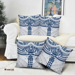 Personalized Geelong Cats Pillow Cover Polynesian Tribal Pattern Heritage Football TS04